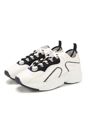 Мужские кожаные кроссовки rockaway ACNE STUDIOS белого цвета по цене 33700 руб., арт. BD0002/M | Фото 1 Мужские кожаные кроссовки rockaway ACNE STUDIOS белого цвета, арт. BD0002/M | Фото 1