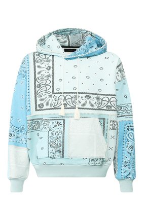 Мужской хлопковое худи AMIRI голубого цвета по цене 86050 руб., арт. Y0M02369TE | Фото 1 Мужской хлопковое худи AMIRI голубого цвета, арт. Y0M02369TE | Фото 1