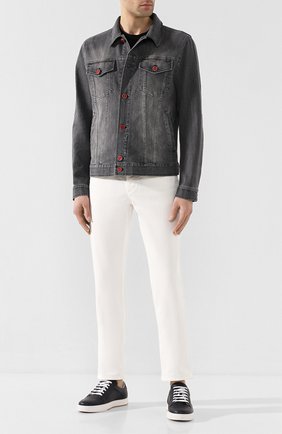 Мужская джинсовая куртка KITON серого цвета по цене 287000 руб., арт. UW0672MJ07S16 | Фото 2 Мужская джинсовая куртка KITON серого цвета, арт. UW0672MJ07S16 | Фото 2