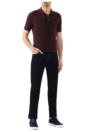 Мужское хлопковое поло ZEGNA COUTURE темно-бордового цвета по цене 42950 руб., арт. CUC96/C32 | Фото 2 Мужское хлопковое поло ZEGNA COUTURE темно-бордового цвета, арт. CUC96/C32 | Фото 2