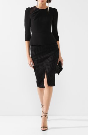 Женская юбка ROLAND MOURET черного цвета по цене 59800 руб., арт. PS20/S0792/F0386 | Фото 2 Женская юбка ROLAND MOURET черного цвета, арт. PS20/S0792/F0386 | Фото 2