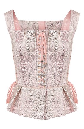 Женская топ-бюстье DOLCE & GABBANA светло-розового цвета по цене 110000 руб., арт. F72A1T/HJMJ0 | Фото 1 Женская топ-бюстье DOLCE & GABBANA светло-розового цвета, арт. F72A1T/HJMJ0 | Фото 1