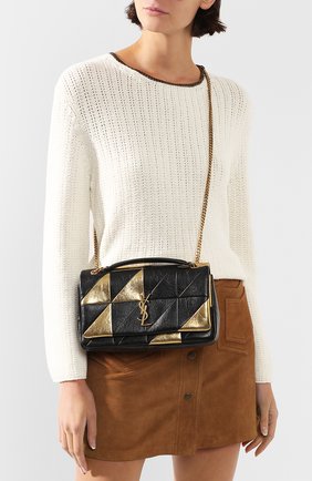 Женская сумка jamie medium SAINT LAURENT золотого цвета по цене 173500 руб., арт. 515821/0DS17 | Фото 2 Женская сумка jamie medium SAINT LAURENT золотого цвета, арт. 515821/0DS17 | Фото 2 (Материал: Натуральная кожа; Ремень/цепочка: На ремешке; Сумки-технические: Сумки через плечо; Размер: medium)