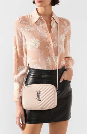 Женская сумка lou medium SAINT LAURENT светло-розового цвета по цене 84200 руб., арт. 612544/DV704 | Фото 2 Женская сумка lou medium SAINT LAURENT светло-розового цвета, арт. 612544/DV704 | Фото 2