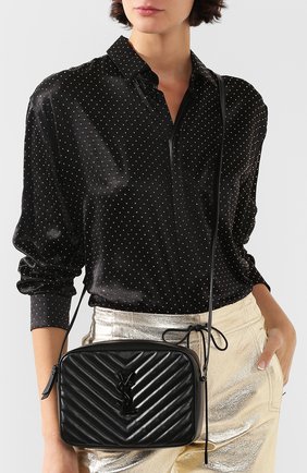 Женская сумка lou medium SAINT LAURENT черного цвета по цене 87400 руб., арт. 612544/DV708 | Фото 2 Женская сумка lou medium SAINT LAURENT черного цвета, арт. 612544/DV708 | Фото 2