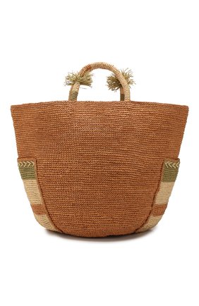 Женская сумка anuanua large SANS-ARCIDET бежевого цвета, арт. ANUANUA BAG S20/L | Фото 1 (Размер: large; Материал: Растительное волокно)