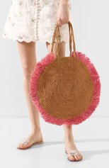 Женская сумка soleil small SANS-ARCIDET бе�жевого цвета, арт. S0LEIL BAG/S | Фото 2 (Ошибки технического описания: Нет высоты, Нет ширины; Материал: Растительное волокно; Размер: small)