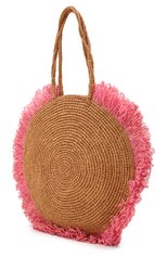 Женская сумка soleil small SANS-ARCIDET бежевого цвета, арт. S0LEIL BAG/S | Фото 3 (Ошибки технического описания: Нет высоты, Нет ширины; Материал: Растительное волокно; Размер: small)