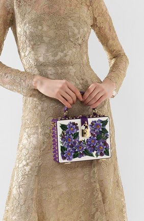 Женская сумка dolce box DOLCE & GABBANA разноцветного цвета по цене 0 руб., арт. BB5970/AX029 | Фото 2 Женская сумка dolce box DOLCE & GABBANA разноцветного цвета, арт. BB5970/AX029 | Фото 2 (Женское Кросс-КТ: Вечерняя сумка; Сумки-технические: Сумки через плечо, Сумки top-handle; Материал: Натуральная кожа; Размер: mini; Ремень/цепочка: На ремешке)