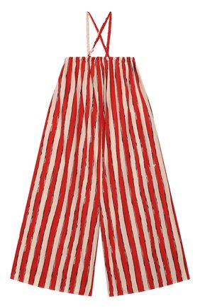 Детский хлопковые брюки EMPORIO ARMANI красного цвета, арт. 3H3D03/3N3NZ | Фото 1 (Материал внешний: Хлопок; Региональные ограничения белый список (Axapta Mercury): RU)