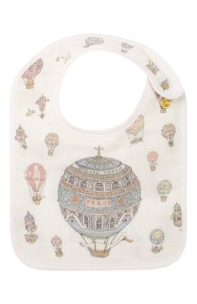 Детский хлопковый нагрудник ATELIER CHOUX белого цвета по цене 2290 руб., арт. SMALL BIB-H0T AIR BALL00N-G0LD SNAPS | Фото 1 Детский хлопковый нагрудник ATELIER CHOUX белого цвета, арт. SMALL BIB-H0T AIR BALL00N-G0LD SNAPS | Фото 1