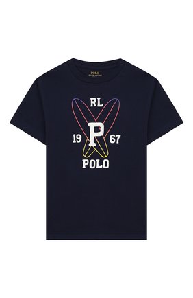 Детская хлопковая футболка POLO RALPH LAUREN синего цвета по цене 2895 руб., арт. 323786269 | Фото 1 Детская хлопковая футболка POLO RALPH LAUREN синего цвета, арт. 323786269 | Фото 1