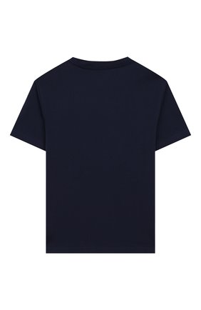 Детская хлопковая футболка POLO RALPH LAUREN синего цвета по цене 2500 руб., арт. 322786269 | Фото 2 Детская хлопковая футболка POLO RALPH LAUREN синего цвета, арт. 322786269 | Фото 2