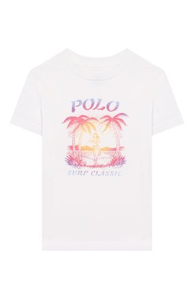Детская хлопковая футболка POLO RALPH LAUREN белого цвета по цене 2500 руб., арт. 322786269 | Фото 1 Детская хлопковая футболка POLO RALPH LAUREN белого цвета, арт. 322786269 | Фото 1
