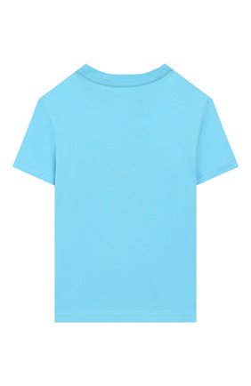 Детская хлопковая футболка POLO RALPH LAUREN голубого цвета по цене 2500 руб., арт. 322786269 | Фото 2 Детская хлопковая футболка POLO RALPH LAUREN голубого цвета, арт. 322786269 | Фото 2