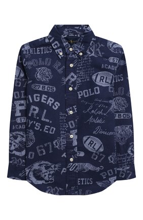 Детская хлопковая рубашка RALPH LAUREN синего цвета по цене 6725 руб., арт. 321785805 | Фото 1 Детская хлопковая рубашка RALPH LAUREN синего цвета, арт. 321785805 | Фото 1 (Рукава: Длинные; Материал внешний: Хлопок; Случай: Повседневный; Ростовка одежда: 18 мес | 86 см, 4 года | 104 см)