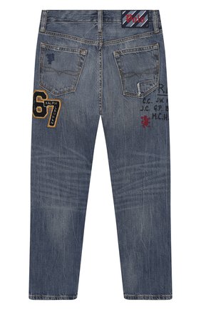 Детские джинсы POLO RALPH LAUREN голубого цвета по цене 9100 руб., арт. 323784326 | Фото 2 Детские джинсы POLO RALPH LAUREN голубого цвета, арт. 323784326 | Фото 2