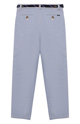 Детские хлопковые брюки POLO RALPH LAUREN голубого цвета по цене 6655 руб., арт. 323785717 | Фото 2 Детские хлопковые брюки POLO RALPH LAUREN голубого цвета, арт. 323785717 | Фото 2