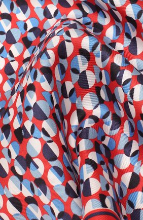 Мужской шелковый платок BOSS красного цвета, арт. 50429485 | Фото 2 (Принт: С принтом; Стили: Классический; Материал: Шелк, Текстиль)