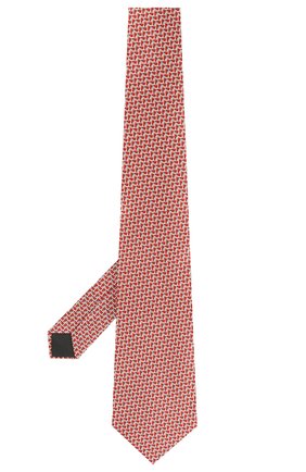 Мужской шелковый галстук LANVIN красного цвета по цене 9440 руб., арт. 2815/TIE | Фото 2 Мужской шелковый галстук LANVIN красного цвета, арт. 2815/TIE | Фото 2