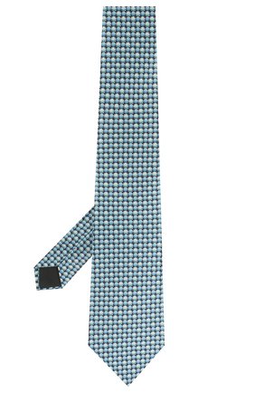 Мужской шелковый галстук LANVIN бирюзового цвета по цене 12600 руб., арт. 2803/TIE | Фото 2 Мужской шелковый галстук LANVIN бирюзового цвета, арт. 2803/TIE | Фото 2 (Стили: Классический; Принт: С принтом; Материал: Шелк, Текстиль)