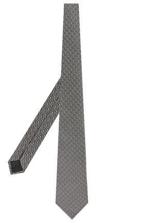 Мужской шелковый галстук LANVIN черного цвета по цене 9440 руб., арт. 2550/TIE | Фото 2 Мужской шелковый галстук LANVIN черного цвета, арт. 2550/TIE | Фото 2
