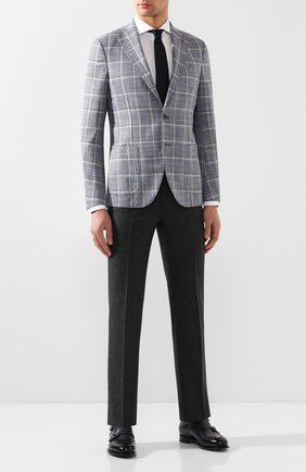 Мужские кожаные монки SANTONI темно-синего цвета по цене 75500 руб., арт. MCC016036MC3HVVDU59 | Фото 2 Мужские кожаные монки SANTONI темно-синего цвета, арт. MCC016036MC3HVVDU59 | Фото 2