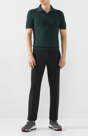Мужское хлопковое поло ERMENEGILDO ZEGNA зеленого цвета по цене 52400 руб., арт. UUC96/C32 | Фото 2 Мужское хлопковое поло ERMENEGILDO ZEGNA зеленого цвета, арт. UUC96/C32 | Фото 2