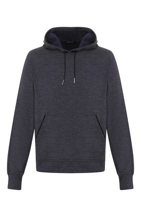 Мужской худи из смеси хлопка и шерсти ERMENEGILDO ZEGNA темно-синего цвета по цене 42950 руб., арт. UU557/815R | Фото 1 Мужской худи из смеси хлопка и шерсти ERMENEGILDO ZEGNA темно-синего цвета, арт. UU557/815R | Фото 1