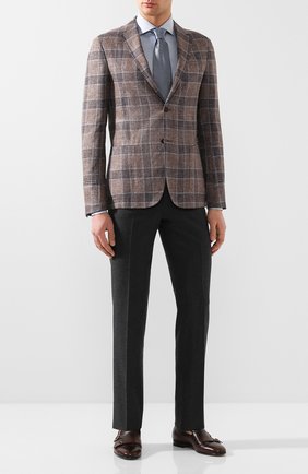 Мужская сорочка из смеси льна и хлопка ERMENEGILDO ZEGNA голубого цвета по цене 27350 руб., арт. 701600/9MS0BA | Фото 2 Мужская сорочка из смеси льна и хлопка ERMENEGILDO ZEGNA голубого цвета, арт. 701600/9MS0BA | Фото 2