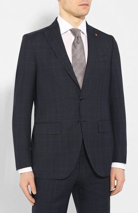 Мужской шерстяной костюм SARTORIA LATORRE синего цвета по цене 62800 руб., арт. A6I7EF Q71114 | Фото 2 Мужской шерстяной костюм SARTORIA LATORRE синего цвета, арт. A6I7EF Q71114 | Фото 2