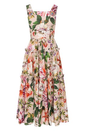 Женское хлопковое платье DOLCE & GABBANA розового цвета по цене 154000 руб., арт. F6H5RT/HS5F8 | Фото 1 Женское хлопковое платье DOLCE & GABBANA розового цвета, арт. F6H5RT/HS5F8 | Фото 1