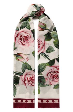 Женское хлопковое парео DOLCE & GABBANA белого цвета по цене 24400 руб., арт. FS185A/GDS25 | Фото 1 Женское хлопковое парео DOLCE & GABBANA белого цвета, арт. FS185A/GDS25 | Фото 1