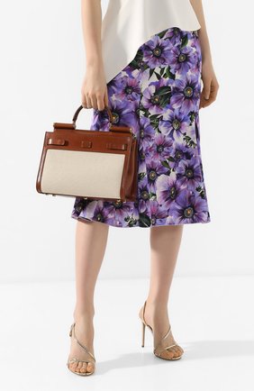 Женская сумка sicily 62 small DOLCE & GABBANA бежевого цвета по цене 148000 руб., арт. BB6625/AJ902 | Фото 2 Женская сумка sicily 62 small DOLCE & GABBANA бежевого цвета, арт. BB6625/AJ902 | Фото 2