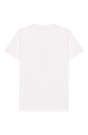 Детская хлопковая футболка EMPORIO ARMANI белого цвета по цене 4645 руб., арт. 3H4T10/4J09Z | Фото 2 Детская хлопковая футболка EMPORIO ARMANI белого цвета, арт. 3H4T10/4J09Z | Фото 2