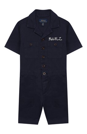 Детский хлопковый комбинезон POLO RALPH LAUREN синего цвета по цене 10900 руб., арт. 321785730 | Фото 1 Детский хлопковый комбинезон POLO RALPH LAUREN синего цвета, арт. 321785730 | Фото 1