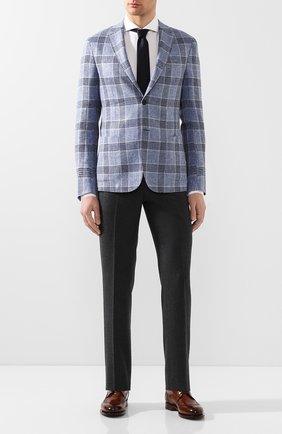 Мужской кожаные дерби SANTONI светло-коричневого цвета по цене 72750 руб., арт. MCC017026MC3HVVDM40 | Фото 2 Мужской кожаные дерби SANTONI светло-коричневого цвета, арт. MCC017026MC3HVVDM40 | Фото 2