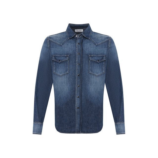 Джинсовая рубашка Yves Saint Laurent 10879644