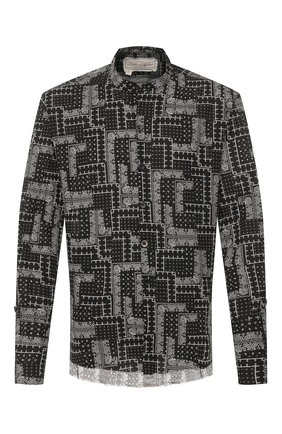 Мужская хлопковая рубашка GREG LAUREN черно-белого цвета по цене 53850 руб., арт. GLSS20-M135 | Фото 1 Мужская хлопковая рубашка GREG LAUREN черно-белого цвета, арт. GLSS20-M135 | Фото 1