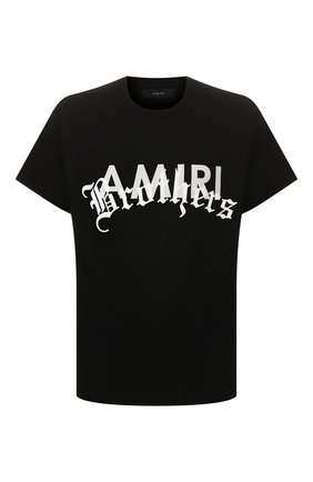 Мужская хлопковая футболка AMIRI черного цвета по цене 29950 руб., арт. Y0M03346CJ | Фото 1 Мужская хлопковая футболка AMIRI черного цвета, арт. Y0M03346CJ | Фото 1