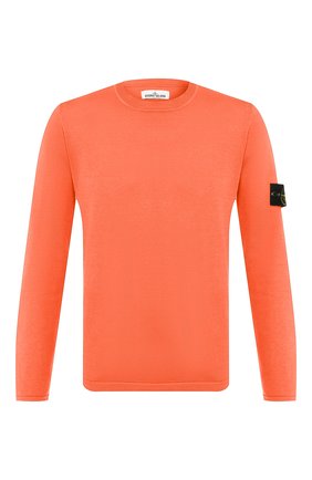 Мужской хлопковый джемпер STONE ISLAND оранжевого цвета по цене 21600 руб., арт. 7215517B3 | Фото 1 Мужской хлопковый джемпер STONE ISLAND оранжевого цвета, арт. 7215517B3 | Фото 1