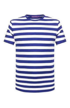 Мужская хлопковая футболка RALPH LAUREN синего цвета по цене 15850 руб., арт. 790775617 | Фото 1 Мужская хлопковая футболка RALPH LAUREN синего цвета, арт. 790775617 | Фото 1