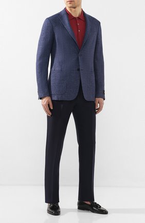 Мужской пиджак из смеси шерсти и льна Z ZEGNA синего цвета по цене 77900 руб., арт. 750733/1D7SG0 | Фото 2 Мужской пиджак из смеси шерсти и льна Z ZEGNA синего цвета, арт. 750733/1D7SG0 | Фото 2 (Длина (для топов): Стандартные; Материал внешний: Шерсть; Материал подклада: Вискоза; Рукава: Длинные; 1-2-бортные: Однобортные; Пиджаки М: Приталенный; Случай: Повседневный, Коктейльный; Стили: Кэжуэл)