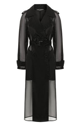 Женский тренч DOLCE & GABBANA черного цвета по цене 127500 руб., арт. F0Z59T/FUMG9 | Фото 1 Женский тренч DOLCE & GABBANA черного цвета, арт. F0Z59T/FUMG9 | Фото 1