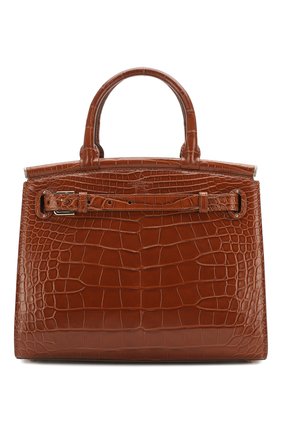 Женская сумка rl50 large из кожи аллигатора RALPH LAUREN бежевого цвета по цене 1770000 руб., арт. 435769042/AMIS | Фото 1 Женская сумка rl50 large из кожи аллигатора RALPH LAUREN бежевого цвета, арт. 435769042/AMIS | Фото 1