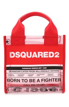 Женская сумка-шопер DSQUARED2 красного цвета по цене 29550 руб., арт. SPW0024 35702583 | Фото 1 Женская сумка-шопер DSQUARED2 красного цвета, арт. SPW0024 35702583 | Фото 1