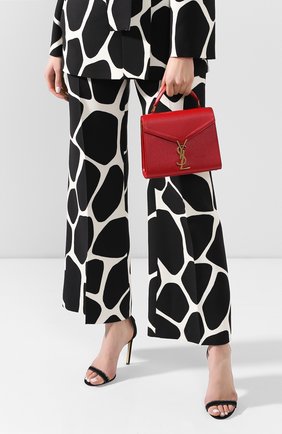 Женская сумка cassandra mini SAINT LAURENT красного цвета по цене 135500 руб., арт. 602716/B0W0W | Фото 2 Женская сумка cassandra mini SAINT LAURENT красного цвета, арт. 602716/B0W0W | Фото 2
