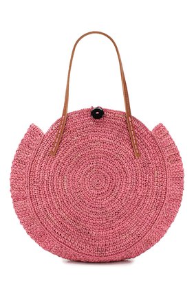 Женская сумка nova small SANS-ARCIDET розового цвета, арт. N0VA BAG MX-C S20/S | Фото 1 (Размер: small; Материал: Растительное волокно)