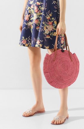 Женская сумка nova small SANS-ARCIDET розового цвета, арт. N0VA BAG MX-C S20/S | Фото 2 (Размер: small; Материал: Растительное волокно)