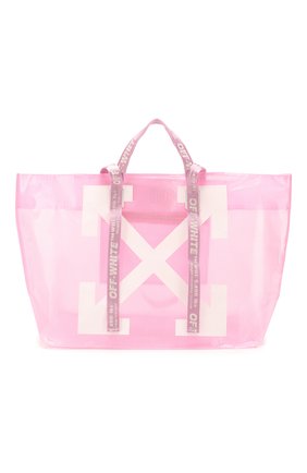 Женская сумка-тоут OFF-WHITE розового цвета по цене 17600 руб., арт. 0WNA094R20H070712701 | Фото 1 Женская сумка-тоут OFF-WHITE розового цвета, арт. 0WNA094R20H070712701 | Фото 1